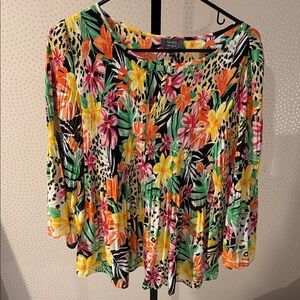 Ninety Vibrant Floral Blouse - Multicolor